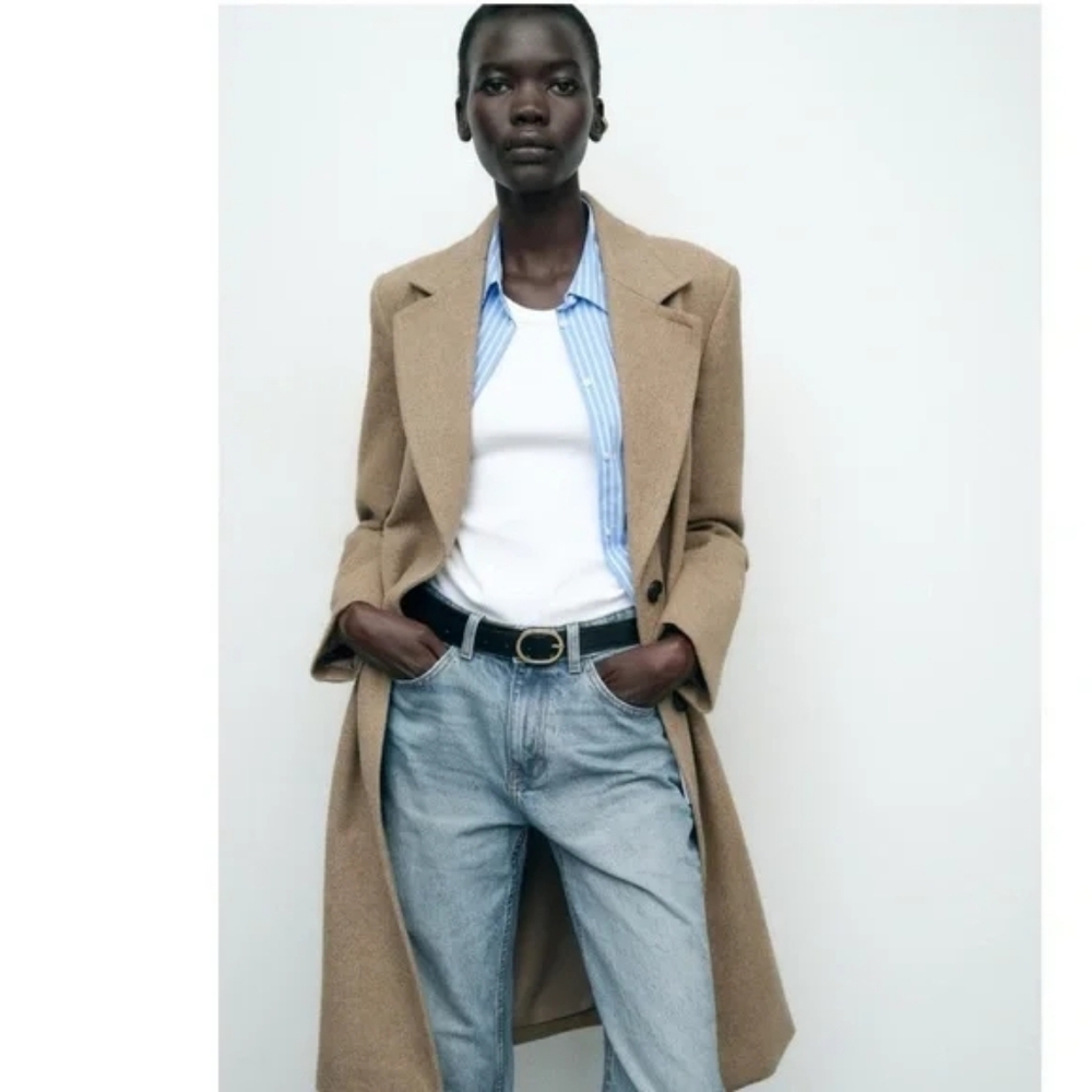 Zara Tan Coat - Picture 4 of 12